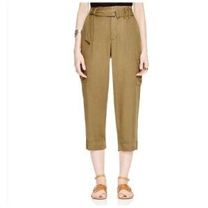 FREE PEOPLE high rise belted cargo utility tencel jogger size 8